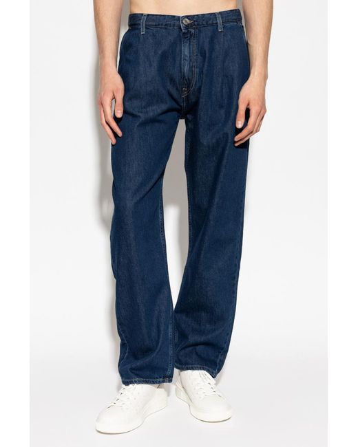 Samsøe & Samsøe Blue Saroger Pleated Jeans for men