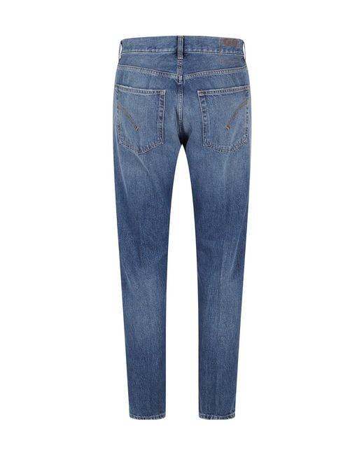 Dondup Blue Dian Carrot-Fit Jeans for men