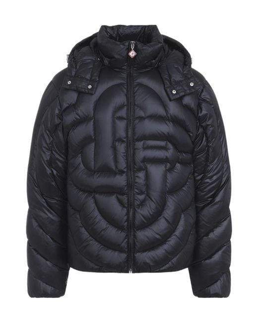 Casablanca Black Long-Sleeved Down Jacket for men