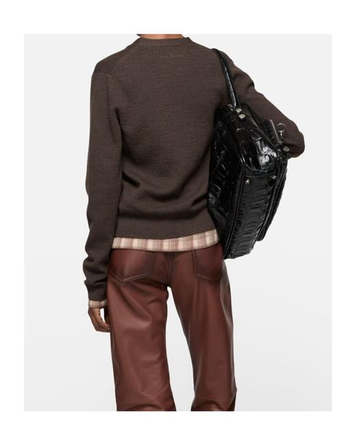 Acne Gray Wool Cardigan