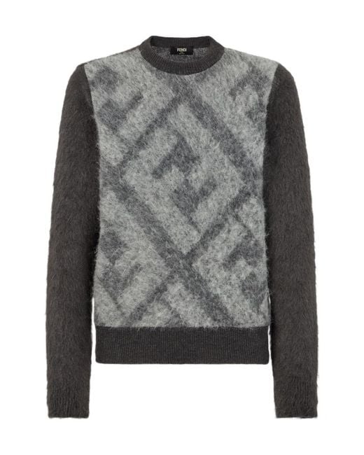 Fendi Gray Sweater for men