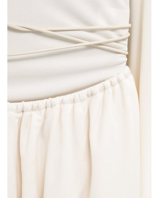 Alaïa White Alaïa Knitted Stretch Bodysuit