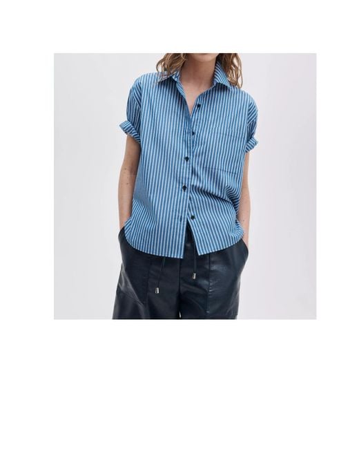 Rag & Bone Blue Striped Shirt