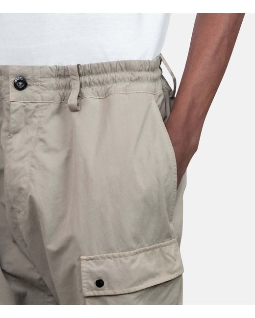C P Company Gray Casual Pants With Belt Loops for men