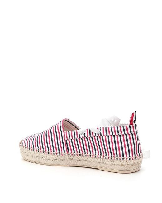 Thom Browne Purple Ankle Strap Espadrilles