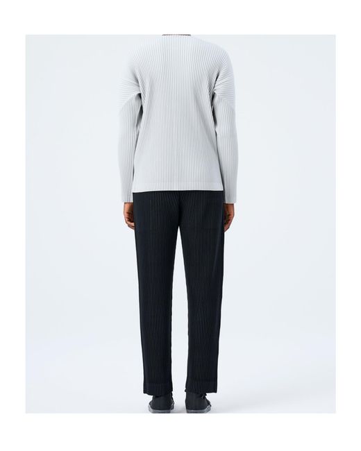 Issey Miyake Gray Long-Sleeved T-Shirt for men
