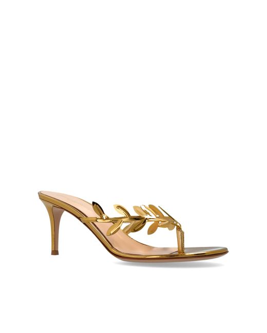 Gianvito Rossi White Heeled Mules