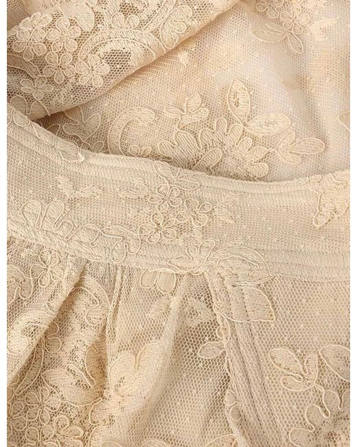 Zimmermann Natural Luna Lace Floral Trousers