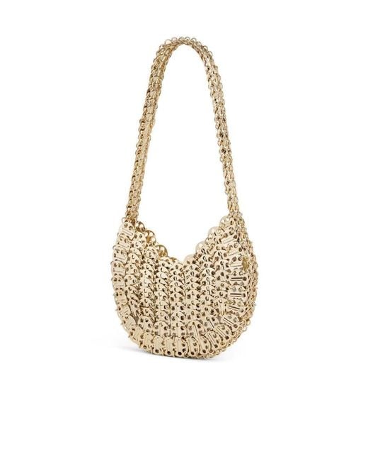 Rabanne White Moon 1969 Disc Detailed Shoulder Bag