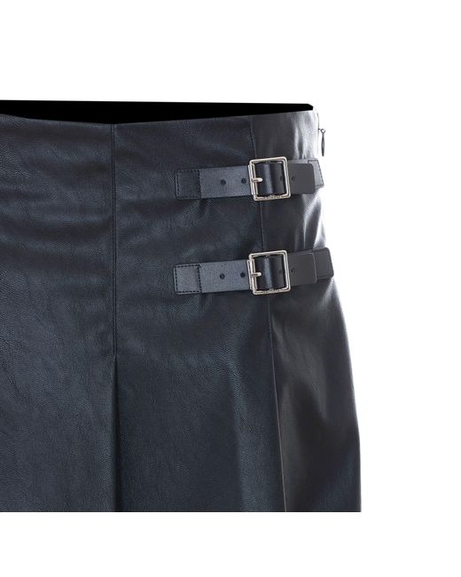 Pinko Blue Buckle Mini Skirt