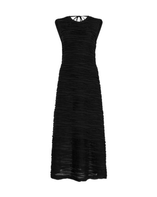 Proenza Schouler Black Ruffled Dress