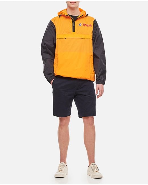 COMME DES GARÇONS PLAY Orange Logo Hooded Casual Jacket for men