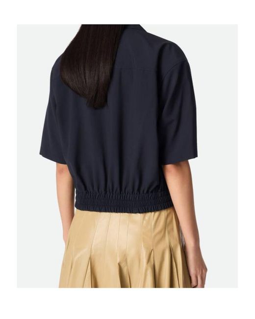 Bottega Veneta Blue Elasticated Waistband Shirt