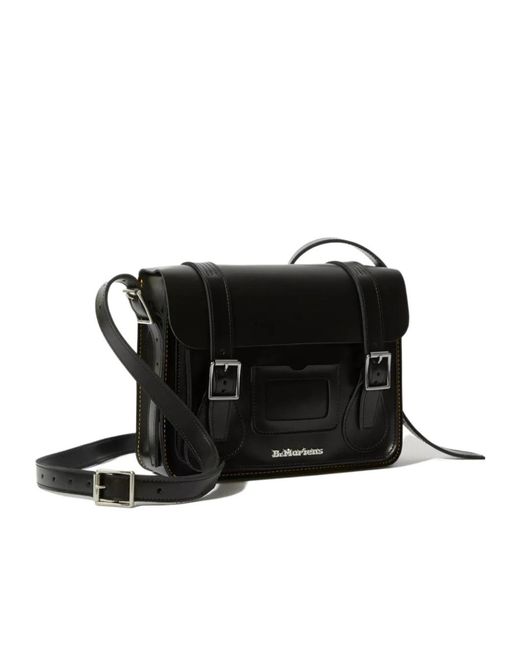 Dr. Martens Black 11 Inch Messenger Bag for men