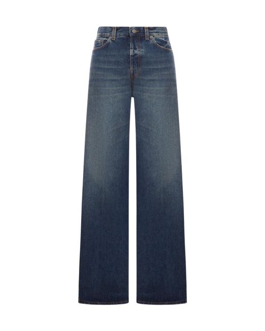 Haikure Blue Bethany Wide-Leg Jeans
