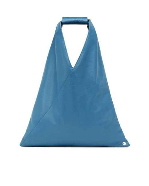 MM6 by Maison Margiela Blue Japanese Triangular Tote Bag
