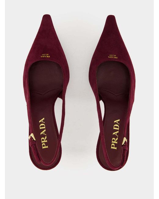 Prada Purple Pointed-Toe High Heels