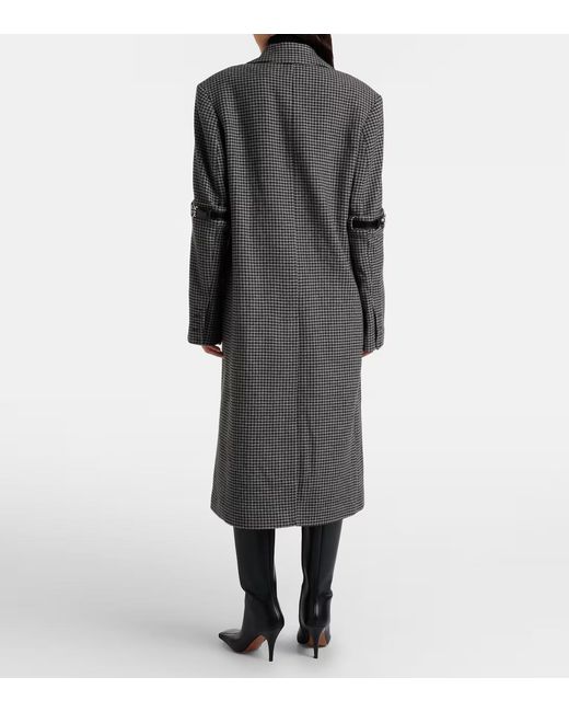 Coperni Gray Thousand Birds Wool And Cashmere Coat