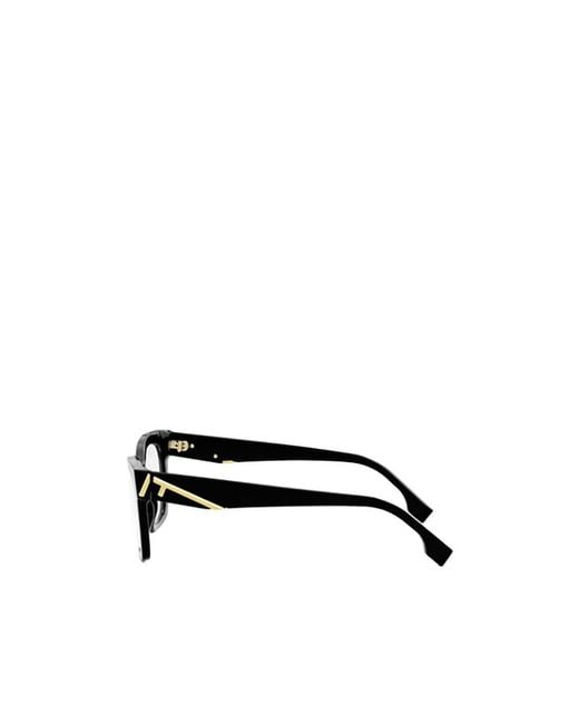 Fendi White Eyewear Cat-Eye Frame Glasses