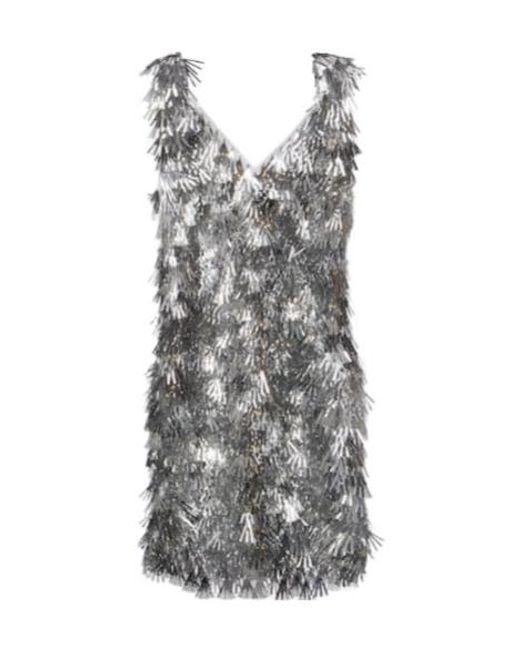 Rabanne Gray Embellished Minidress