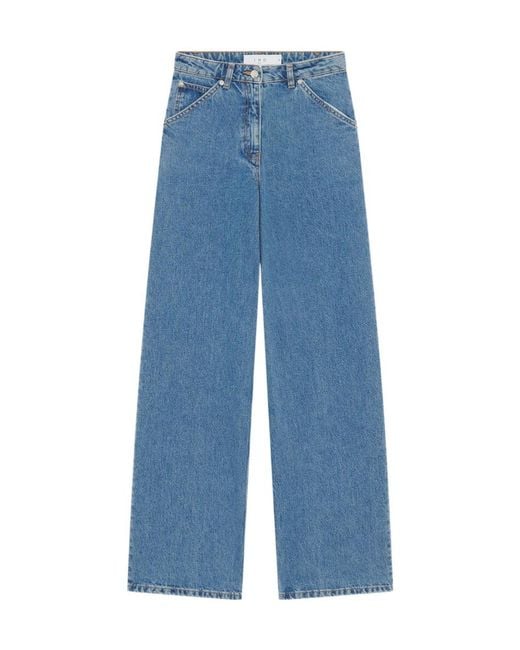 IRO Blue Belt-Loop Jeans