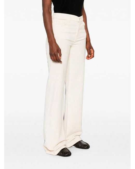 Dondup Natural Amber Flared-Leg Trousers