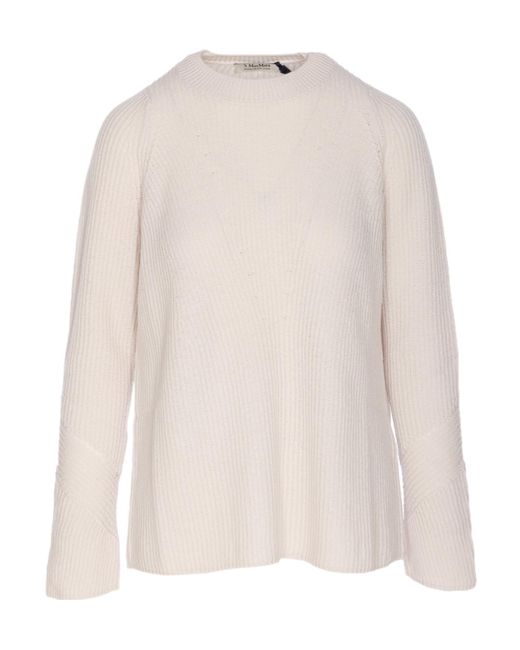 Max Mara White 'S Molveno Crewneck Jumper