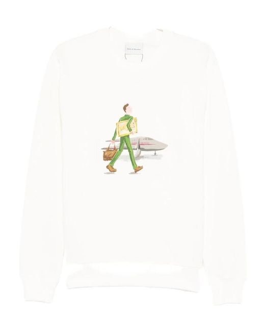 Drole de Monsieur White Drôle De Monsieur L'Homme Au Tableau Sweatshirt for men