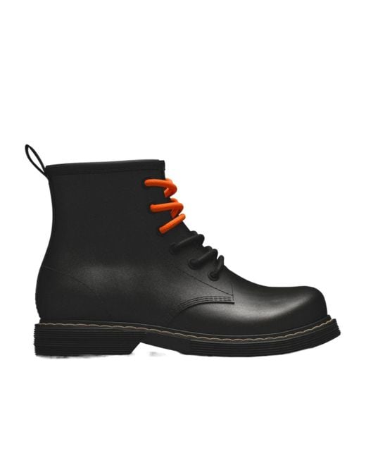 DIESEL Black Lace-Up Ankle Boots