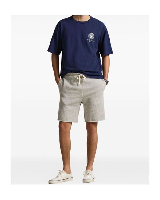 Polo Ralph Lauren Blue Beach Club Logo T-Shirt for men