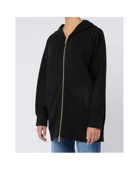 Max Mara Black Zippered Casual Jacket
