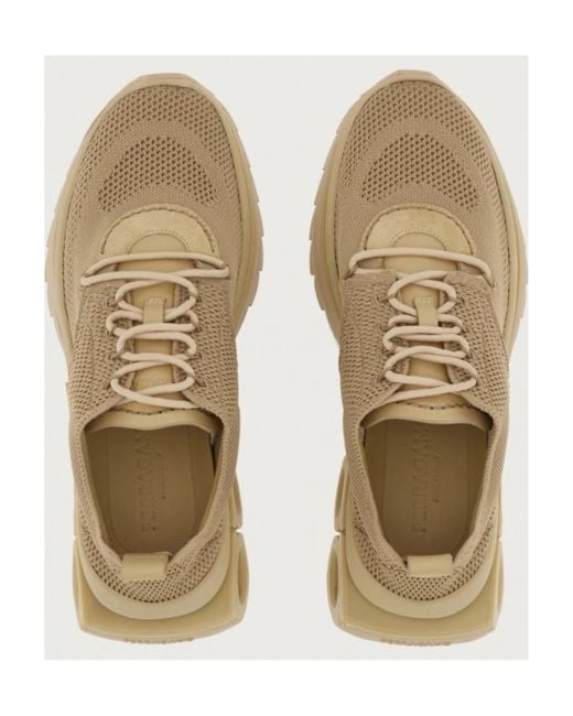 Ferragamo Natural Nima Low-Top Sneakers for men