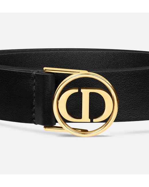 Dior White 30 Montaigne Circled Belt
