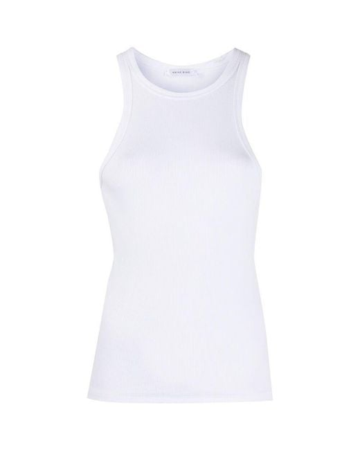 Anine Bing White Eva Tank