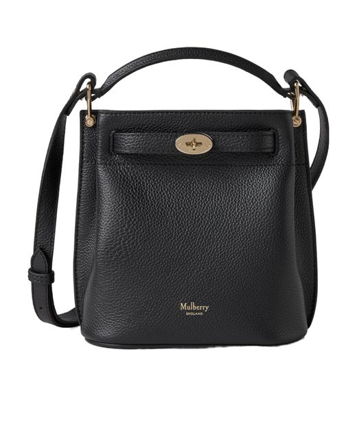 Mulberry Black Mini Islington Bucket Bag