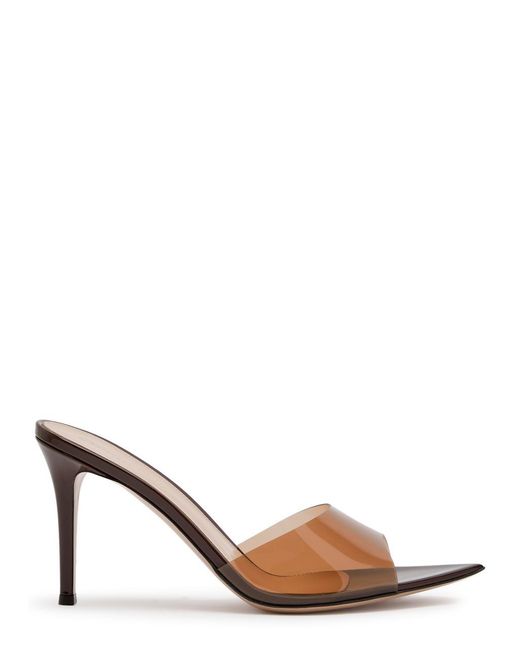 Gianvito Rossi Brown Glossy High-Heel Sandals