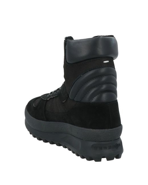 Maison Margiela Black Leather Hiking Boots