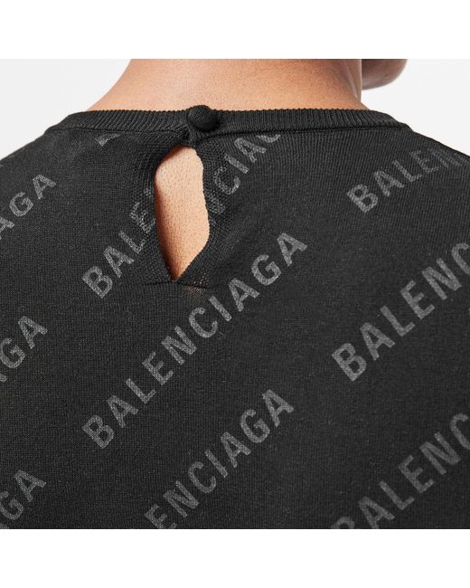 Balenciaga Black Knitted Top