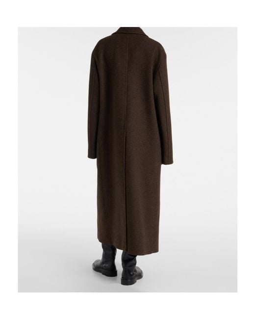 Jil Sander Brown Oversized Wool Coat