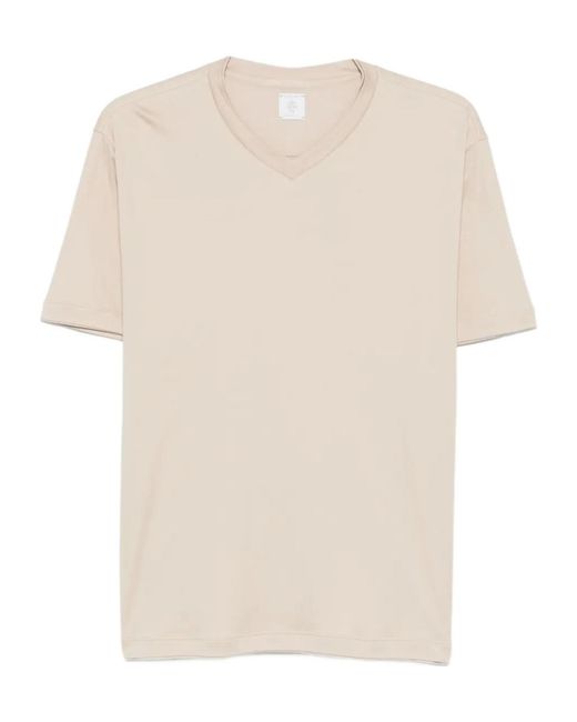 Eleventy White V-Neck T-Shirt for men