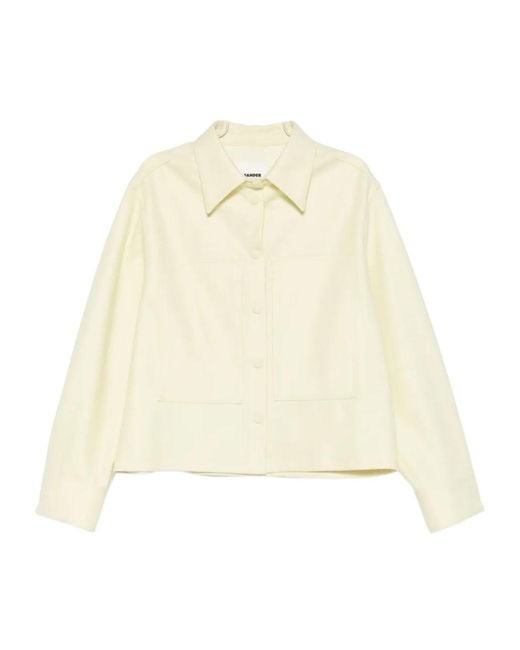 Jil Sander Natural Chest-Pocket Shirt