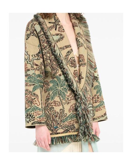 Alanui Metallic Belted Cardigan