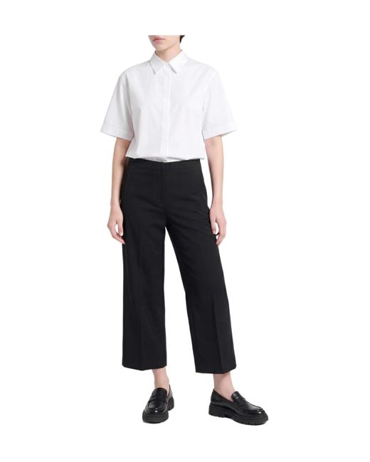 Balenciaga Black Loose Straight-Leg Pants
