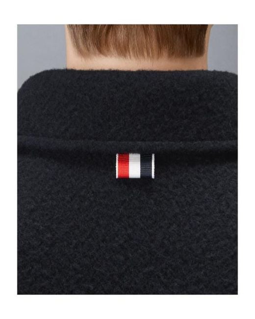 Thom Browne Blue Bell-Sleeve Wool Jacket