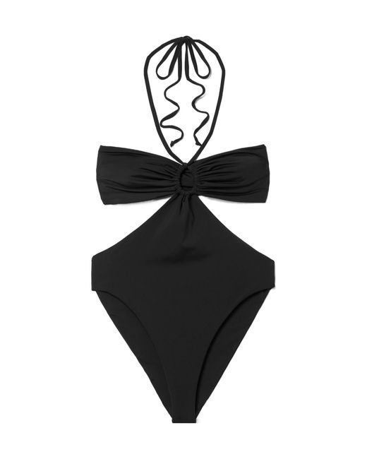 Mara Hoffman Black Cutout Recycled Swimsuit