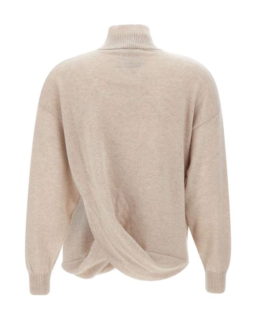 Marella Natural Stand Collar Sweater