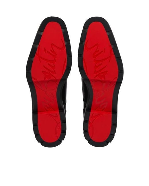 Christian Louboutin Black Davisol Lion Derbies for men