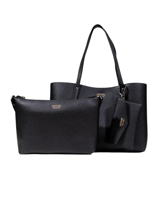 Guess Black Letter Logo Handbag