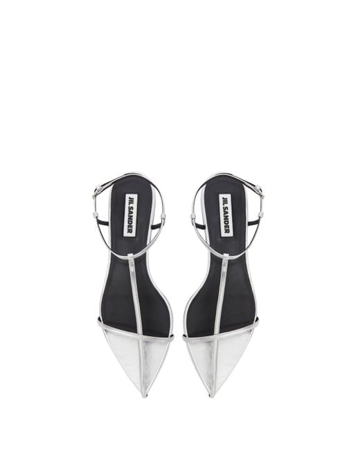 Jil Sander White High Sandals