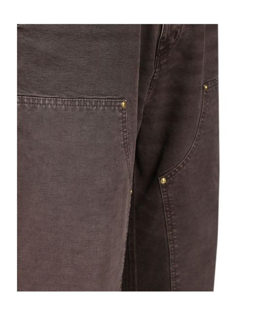 Carhartt Gray Double Knee Jeans for men